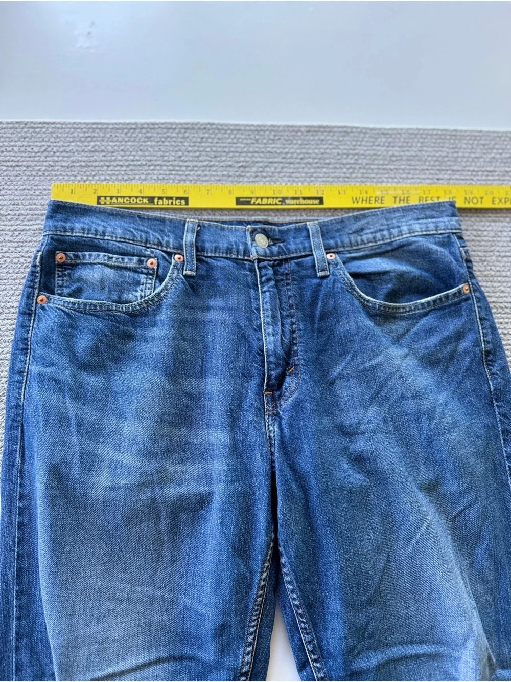 Levi's 559 Loose Relaxed Fit Dark Washed Blue Denim Straight Leg Jeans 34 x 34